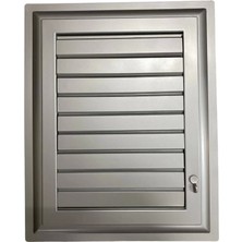 Plastik Menfez 35X55 Gümüş Banyo Wc Havalandırma