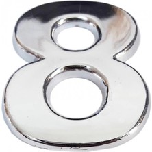 Cemax Krom Yapışkanlı 8 Rakamı 5 cm