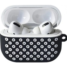 Bfs Airpods Pro 2 (2.nesil) Spor Delikli Kılıf - Siyah-Beyaz