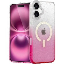 Bfs Apple iPhone 16 Plus Pummel Shiny Magsafe Kapak - Pembe