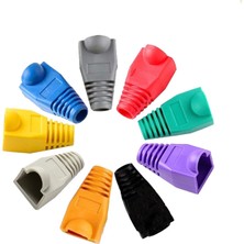 Mn6 M107KB RJ45 Kılıf/130 Adet-Cat6 CAT6E Cat5 CAT5E UYUMLU/RJ45 Siyah Kılıf BOOT-RJ45 Cat5 Cat6 Kılıf