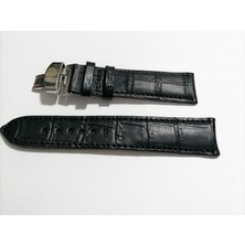 Fado &hertür Saate &uygun  Kelebek  Toka  18 mm   Siyah   Kordon   (272)  Gumus  Toka