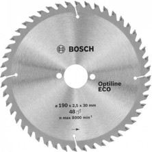 Bosch Optine Eco Daire Testere Bıçağı 190X30 mm 48 Diş 2 608 641 790
