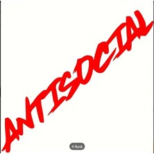 Antisocial Sticker – Araba, Motosiklet ve Laptop Için Tarz Dekor