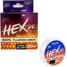 Fujin Hex Fc 50MT 0.40MM  Fluorocarbon Leader Misina