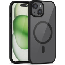 iPhone 15 Uyumlu Kenarları Renkli Şeffaf Magsafe Kılıf