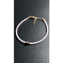 Ne10 Takı Halhal, Zirkon Taşlı, Boncuklu, Nazar Detaylı, Çok Renkli, Model37