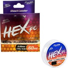 Fujin Hex Fc 50MT 0.20MM  Fluorocarbon Leader Misina