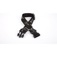 Köpek Desenli Dokuma Köpek Boyun Tasması 3 cm x 36-60 cm