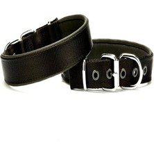 Softlu Dokuma Köpek Tasması 2,5 cm x 50 cm Siyah