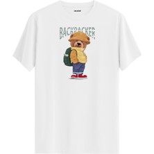 Seyahatçi Ayı Baskılı Tişört