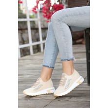 Florus Düz Taban Taşlı Triko Spor