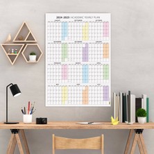 2025-2026 Akademik Duvar Takvimi, Ağustos Başlangıçlı, Academic Wall Calendar