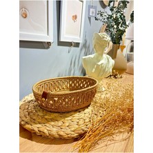 Desenli Jüt Sepet, Çocuk Odası ve Dolap Içi Düzenleyici, Haki Renk