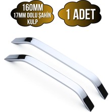 DS Yapı Şahin Krom Alüminyum Dolap Kulpu Mobilya ve Mutfak Dolap KULPU(17MM)(KROM)(ALÜMİNYUM)