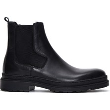 Erkek Siyah Deri Chelsea Bot 25WFD630118