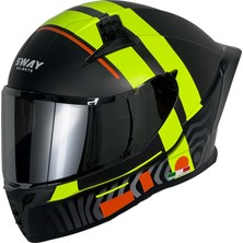 Sway Sw 869 Strıp Kask Black/yellow