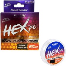 Fujin Hex Fc 50MT 0.18MM  Fluorocarbon Leader Misina