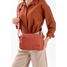 Ultra Hafif, Şık, Kadın Çapraz Omuz Çantası Kiremit Model: (571-13-9Q)