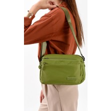 Ultra Hafif, Şık, Kadın Çapraz Omuz Çantası Yeşil Model: (571-13-9Q)