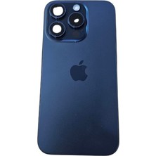 Uyumlu Iphone 15 Pro Dolu Kasa Çıkma Ürün Bataryasız Hatasız - Mavi
