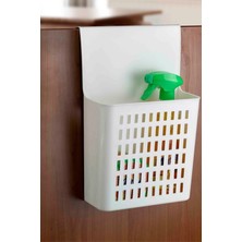 Beyaz Asılabilir Dolap Düzenleme Sepeti, Pratik ve Şık Depolama Çözümü