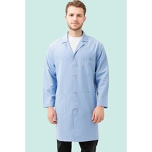 Erkek Uzun Kollu Iş Önlüğü 75 Polyester Oekotex Vanessa Önlük Yaka Rahat