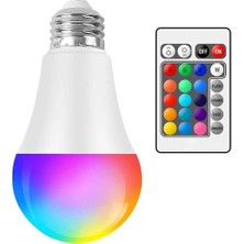 Ayt Ledx AL-LL9RGB 9W Kumandalı Rgb Renkli LED Ampul Aydınlatma E27 800 Lümen