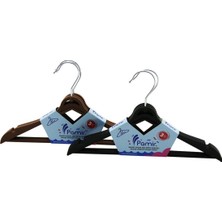 3'lü Plastik Çocuk Elbise Askısı, Metal Başlıklı, Renkli ve Dayanıklı