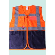 Neon Iş Güvenliği Yeleği Çok Cepli Abisko Executive Reflektörlü Yüksek Görünürlüklü Fonksiyonel