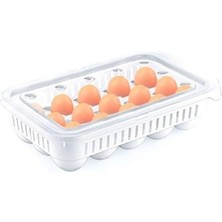 Çok Renkli 15'li Yumurta Saklama Kabı, Güzel ve Pratik Saklama Çözümü