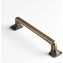 Penguen 128 mm Eskitme Antik Sarı Metal Mobilya Mutfak Çekmece Dolap Dolabı Kulpu Kulbu Kulpları