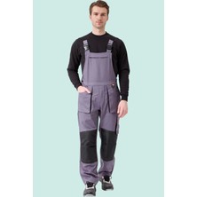 Erkek Gabardin Bahçıvan Tulum Isg Baccata Iş Güvenliği Kot Salopet Denim Çok Cepli