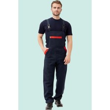 Iş Güvenliği Tulumu Koyu Detaylı Gabardin Nandina Bahçıvan Tulum Konforlu Şık Kıyafeti