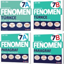 Fenomen Okul 2025 7. Sınıf Türkçe + Paragraf A + B Serisi Soru Seti 4 Kitap