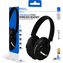 Abk-08 Bluetooth 5.3 Kablosuz Kulak Üstü Kulaklık Siyah | Hi-Fi Stereo, Sd Kart, Usb-C, Hd Görüşme