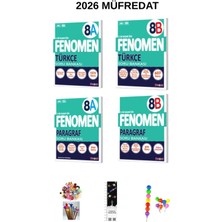 Fenomen 8. Sınıf Türçe -Paragraf (A-B) Sb. Seti (4 Kitap) (Uzay A+Emoji K+Kalem B)2026