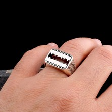 925 Ayar Gümüş Jilet Model Erkek Yüzük