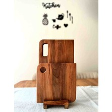Mekwood Üç Parça Ahşap Kızılağaç Sırça Model Kesme Tahtası
