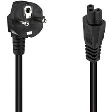 Ayt RC-901 3x0.75 mm Siyah 1.5 Metre Notebook Laptop Power Elektirik Kablosu Yonca Kablo
