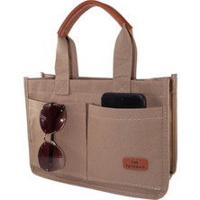 Kanvas El ve Omuz Çantası. Kahverengi El Çantası. Kadın El Çantası. Kahverengi Omuz Çantası. Çanta