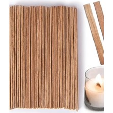 Ahşap Mum Fitili 10 Adet 13 cm Mum Yapımı Malzemeleri Altlıksız Ahşap Mum Fitili Mum Yapım Ekipmanı