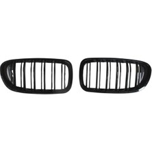 Bmw 5 Seri F10 10/16 Ön Panjur Sağ/sol Set (2 Parça) (Çi̇ft Çıtalı) (Pi̇ano Si̇yah)