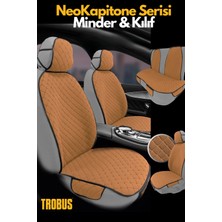 Kia Rio 4 Kapı 2000-2005 – Neokapitone Oto Koltuk Kılıfı Taba | 4 Mevsim, Nefes Alan, Kaymaz