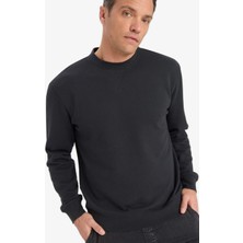DeFacto %100 Pamuk Basic Sweatshirt E8339AX25AU