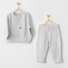 Andywawa AC26014 Mummy S Snuggle Saurus 2'li Takım Grey