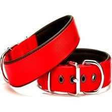Köpek Tasması Softlu 3 cm x 65 cm Kırmızı