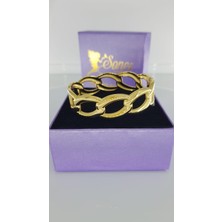 Kalın Çelik Kelepçe SNS103901 Kadın Trend Moda Hediye