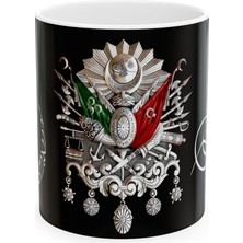 Osmanlı Tuğrası Desenli Baskılı Kupa