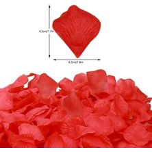 Nessiworld Kırmızı Renk Gül Yaprağı Şekilli Konfeti – 5 Paket 500 Adet